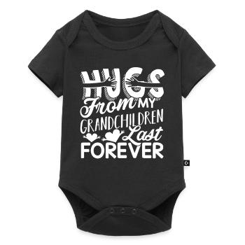 Mother's Day Hugs From My Grandchildren - Baby Premium short-sleeve bodysuit - black - Front