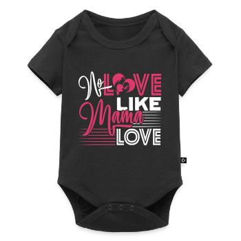 Mother's Day No Love Like Mama Love - Baby Premium short-sleeve bodysuit - black - Front