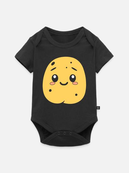 Kartoffel - Baby Premium Kurzarmbody - Schwarz
