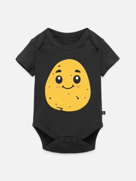 Kartoffel - Baby Premium Kurzarmbody - Schwarz
