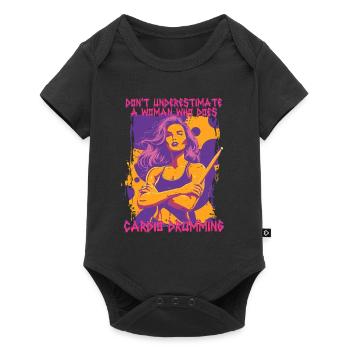 Cardio Drummer Cardio Drumming - Baby Premium short-sleeve bodysuit - black - Front