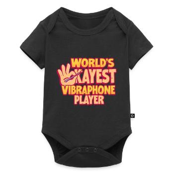 Vibraphon World's Okayest Vibraphone Player - Baby Premium short-sleeve bodysuit - black - Front