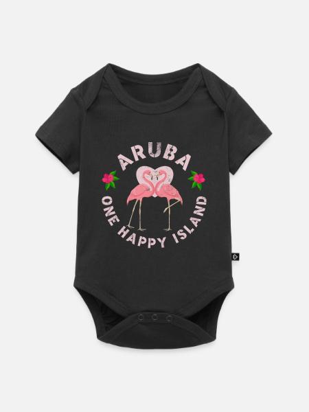 Aruba - Baby Premium Kurzarmbody - Schwarz