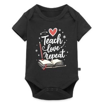 Teach Love Repeat – Teacher Educator Education School - Baby Premium short-sleeve bodysuit - black - Front