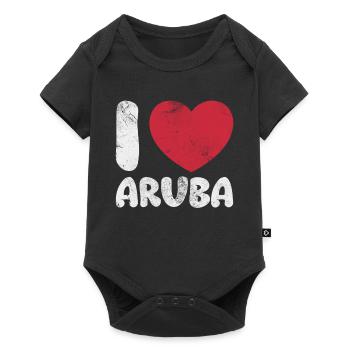 Aruba - Baby Premium short-sleeve bodysuit - black - Front