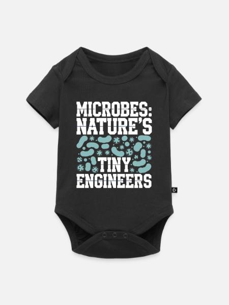 Microscope Enthusiast Lab Technician Science - Baby Premium Kurzarmbody - Schwarz