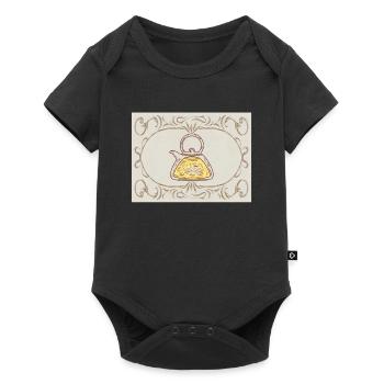 Théière Florale Vintage Illustration Flora Vintage - Body à manches courtes Premium Bébé - noir - Devant