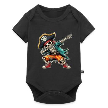 Carnival Pirate Skeleton Dabbing Pirate Hat Alaaf - Baby Premium short-sleeve bodysuit - black - Front