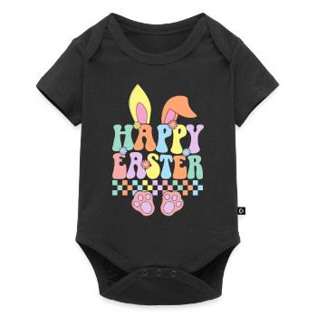 Happy Easter - Baby Premium short-sleeve bodysuit - black - Front