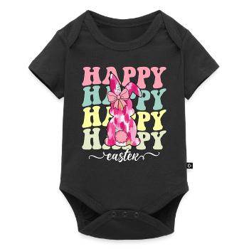 Happy Easter - Baby Premium short-sleeve bodysuit - black - Front