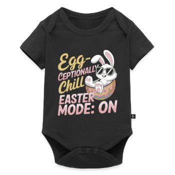 Egg-ceptionally Chill – Easter Gift Idea - Baby Premium short-sleeve bodysuit - black - Front