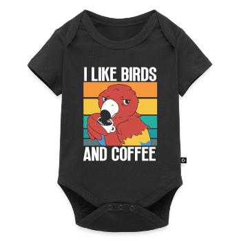 Bird Watching Cute Bird Lover - Baby Premium short-sleeve bodysuit - black - Front