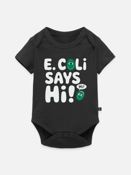 Microscope Enthusiast Lab Technician Science - Baby Premium Kurzarmbody - Schwarz
