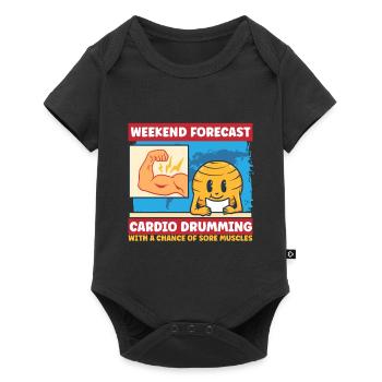 Cardio Drummer Cardio Drumming - Baby Premium short-sleeve bodysuit - black - Front