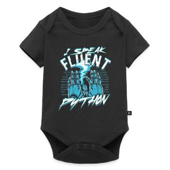 Informatiker I Speak Fluent Python - Baby Premium short-sleeve bodysuit - black - Front