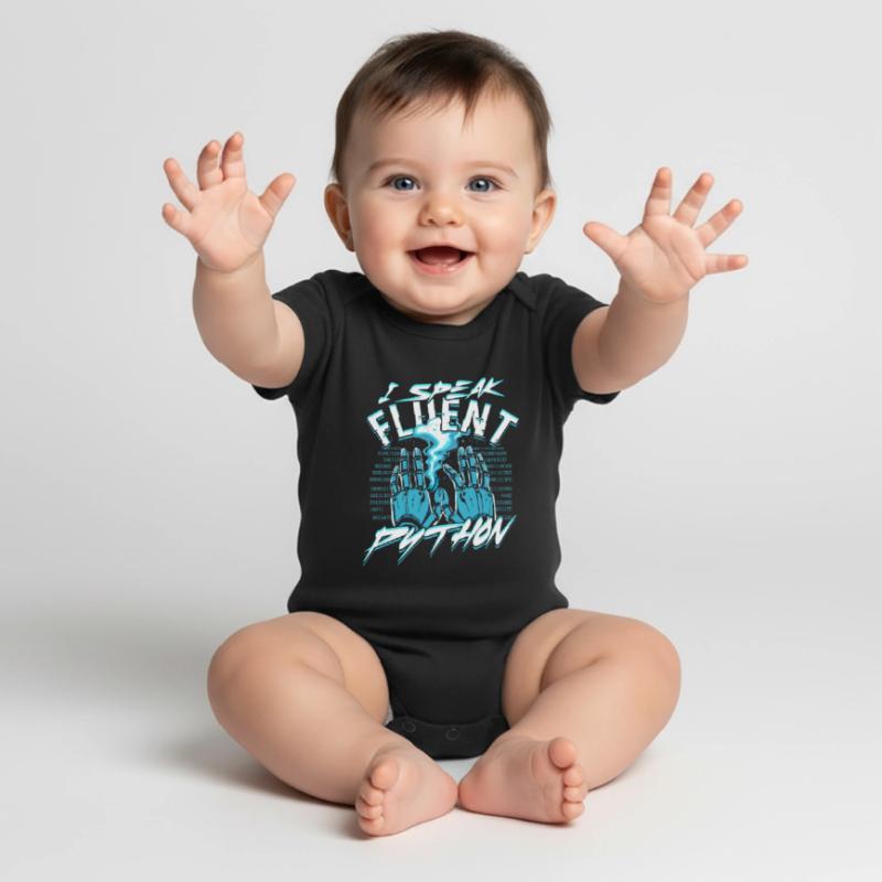 Informatiker I Speak Fluent Python Baby Premium short-sleeve bodysuit