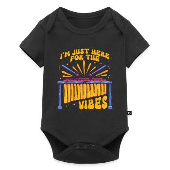 Vibraphone Marimba I'm Just Here For The Vibes - Baby Premium short-sleeve bodysuit - black - Front