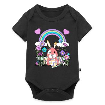 Ostern - Baby Premium Kurzarmbody - Schwarz - Vorne