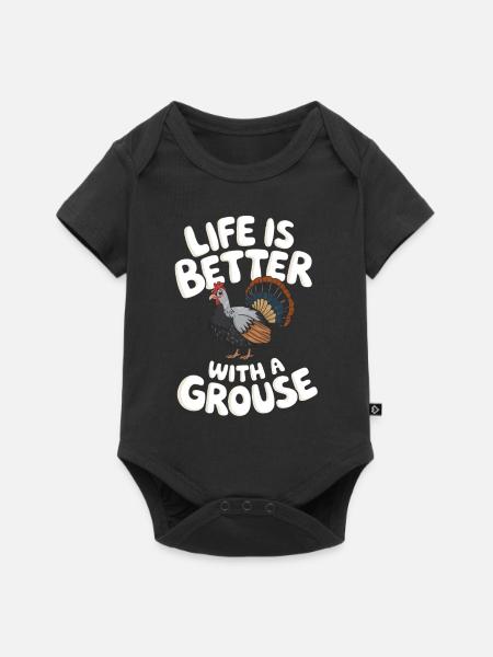 Auerhahn - Baby Premium Kurzarmbody - Schwarz