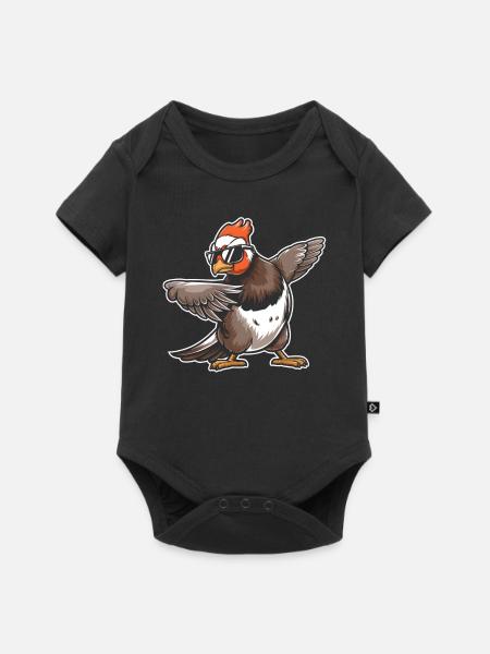 Auerhahn - Baby Premium Kurzarmbody - Schwarz