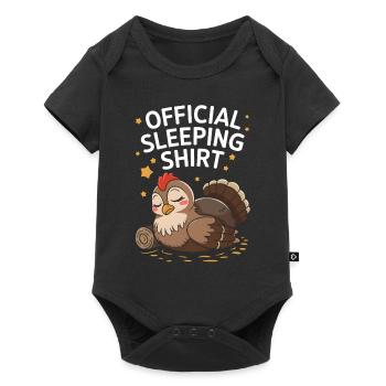Auerhahn - Baby Premium Kurzarmbody - Schwarz - Vorne