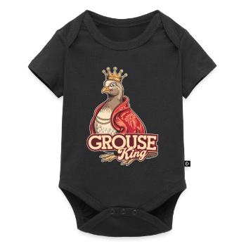 Auerhahn - Baby Premium Kurzarmbody - Schwarz - Vorne