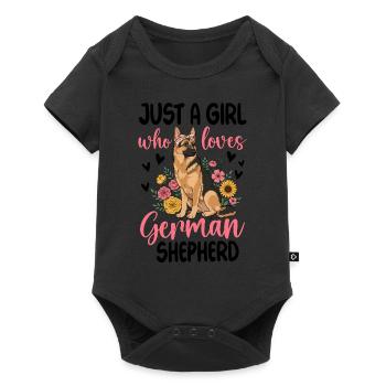 Just A Girl Who Loves German Shepherd - Baby Premium short-sleeve bodysuit - black - Front
