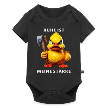 CALM IS MY STRENGTH - Baby Premium short-sleeve bodysuit - black - Front