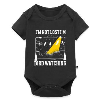 Bird Watching Cute Bird Lover - Baby Premium short-sleeve bodysuit - black - Front
