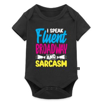 Amateur de comédie musicale : Je parle Broadway - Body à manches courtes Premium Bébé - noir - Devant