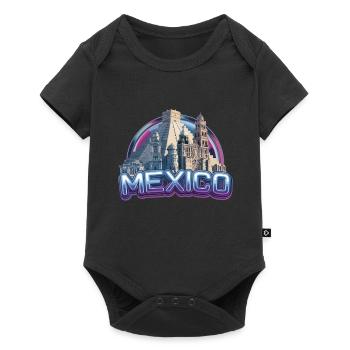 Bâtiment mexicain pour les amoureux du mexicain - Body à manches courtes Premium Bébé - noir - Devant