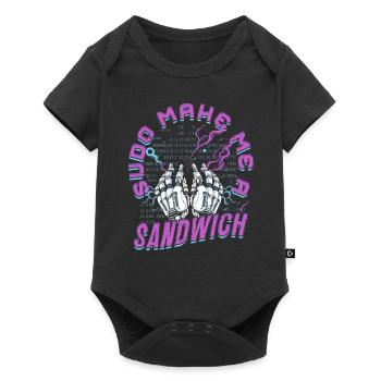 L’informaticien Sudo Make Me A Sandwich - Body à manches courtes Premium Bébé - noir - Devant