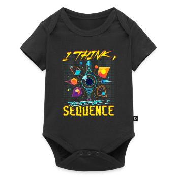 Bioinformatics Analyst Think Therefore I Sequence - Baby Premium short-sleeve bodysuit - black - Front