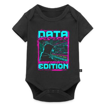 Data Whisperer Édition Bioinformatique - Body à manches courtes Premium Bébé - noir - Devant