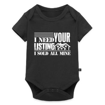 Real Estate Broker Proud Real Estate Broker - Baby Premium short-sleeve bodysuit - black - Front