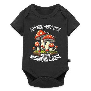 Mushroom Pickers Mushroom Pickers Mushroom Pickers Mushroom Pickers - Baby Premium short-sleeve bodysuit - black - Front