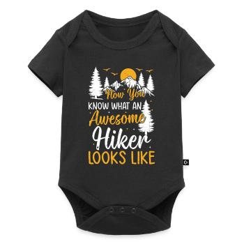 Now You Know What An Awesome Hiker Looks Like - Baby Premium Kurzarmbody - Schwarz - Vorne