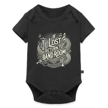 Bei Verlust zurück zum Bandraum - Baby Premium Kurzarmbody - Schwarz - Vorne