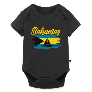 Bahamas Île des Caraïbes Cadeau d’été de l’Atlantique - Body à manches courtes Premium Bébé - noir - Devant