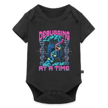 Bioinformatiker Debugging Life One Gene At A Time - Baby Premium Kurzarmbody - Schwarz - Vorne