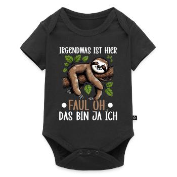 Sloth Lazy Sloth Lover Sloths - Baby Premium short-sleeve bodysuit - black - Front