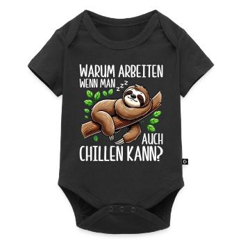 Sloth Lazy Sloth Lover Sloths - Baby Premium short-sleeve bodysuit - black - Front