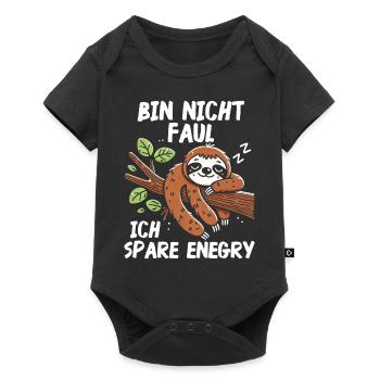 Sloth Lazy Sloth Lover Sloths - Baby Premium short-sleeve bodysuit - black - Front