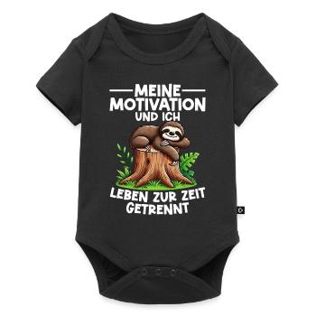 Sloth Lazy Sloth Lover Sloths - Baby Premium short-sleeve bodysuit - black - Front