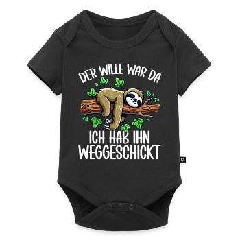 Sloth Lazy Sloth Lover Sloths - Baby Premium short-sleeve bodysuit - black - Front