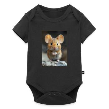 Mice Mouse - Baby Premium short-sleeve bodysuit - black - Front