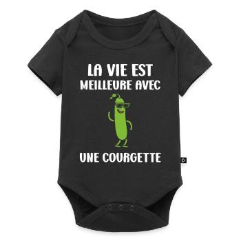 Zucchini Humor - Baby Premium short-sleeve bodysuit - black - Front