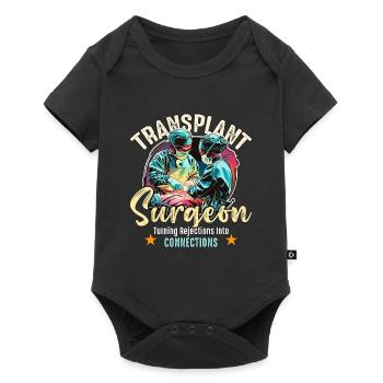 Transplant Surgeon Turning Surgical Tech Physician - Baby Premium short-sleeve bodysuit - black - Front