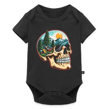 Nature Landscape Mountain Lover Outdoor Hiking - Baby Premium short-sleeve bodysuit - black - Front