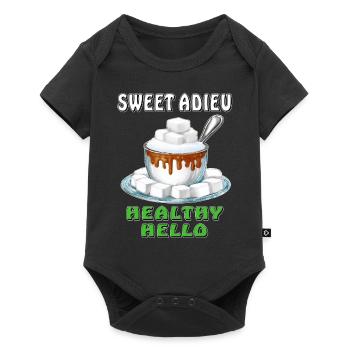 SUCRE DOUX ADIEU SAIN BONJOUR - Body à manches courtes Premium Bébé - noir - Devant